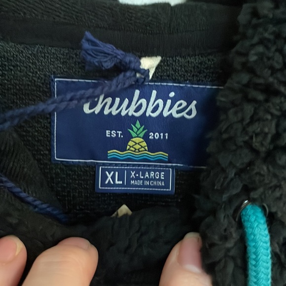 NWT Mens XL Chubbies high pile hoodie - Picture 2 of 6